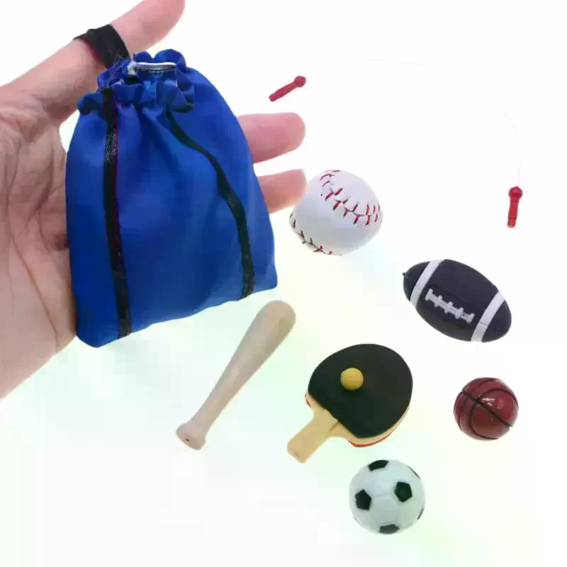 Sports Equipment Basketball - Kit de Equipamentos Esportivos em Miniatura