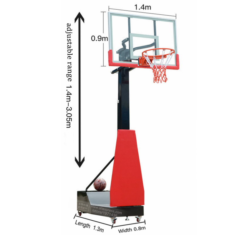 Altura ajustável portátil móve - Sports Equipment Basketball avaliação e preço