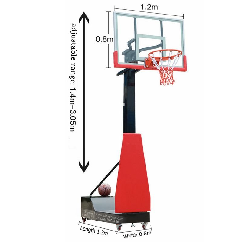 Altura ajustável portátil móve - Sports Equipment Basketball avaliação e preço