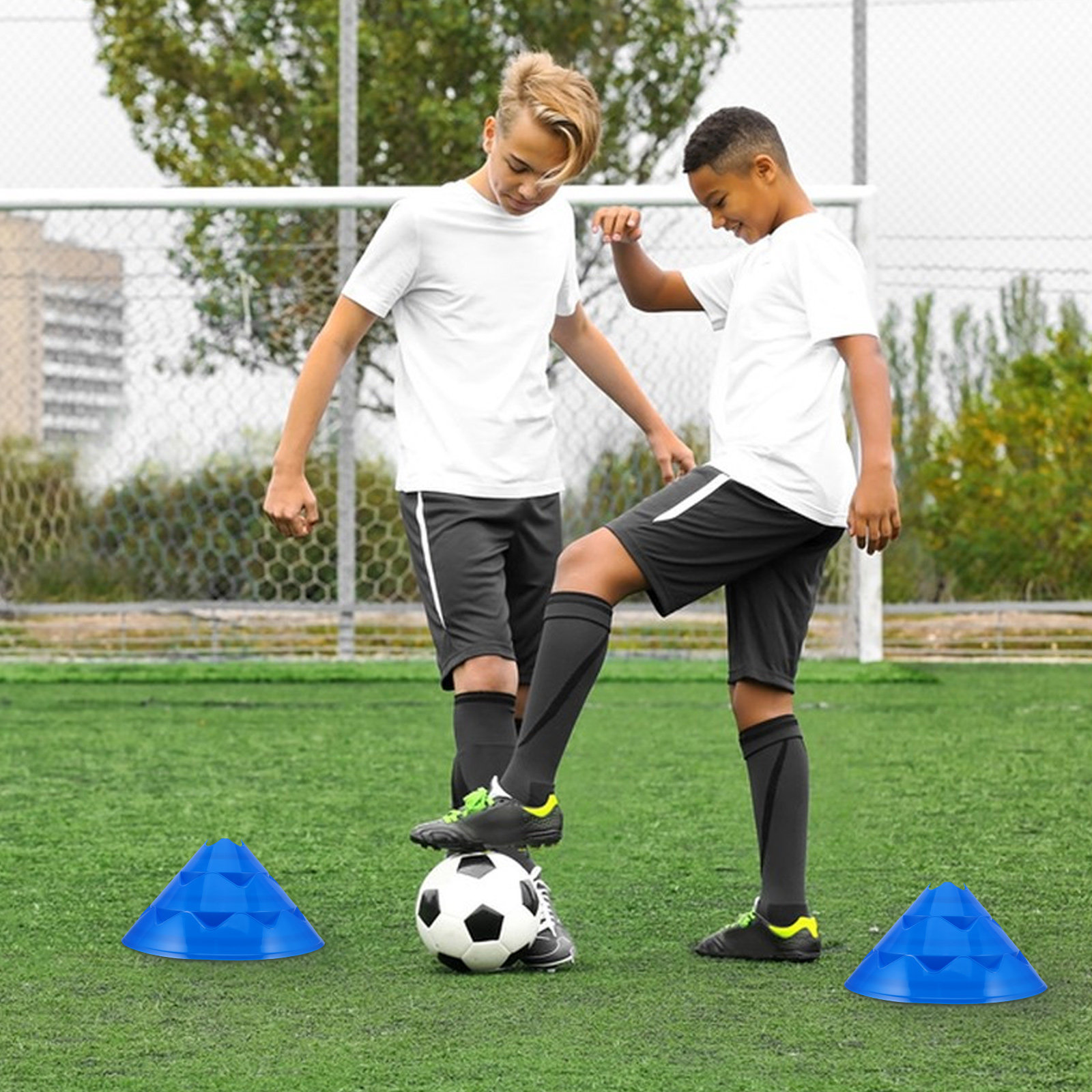 6 Cones de Treinamento de Fute - Sports Equipment Basketball avaliação e preço