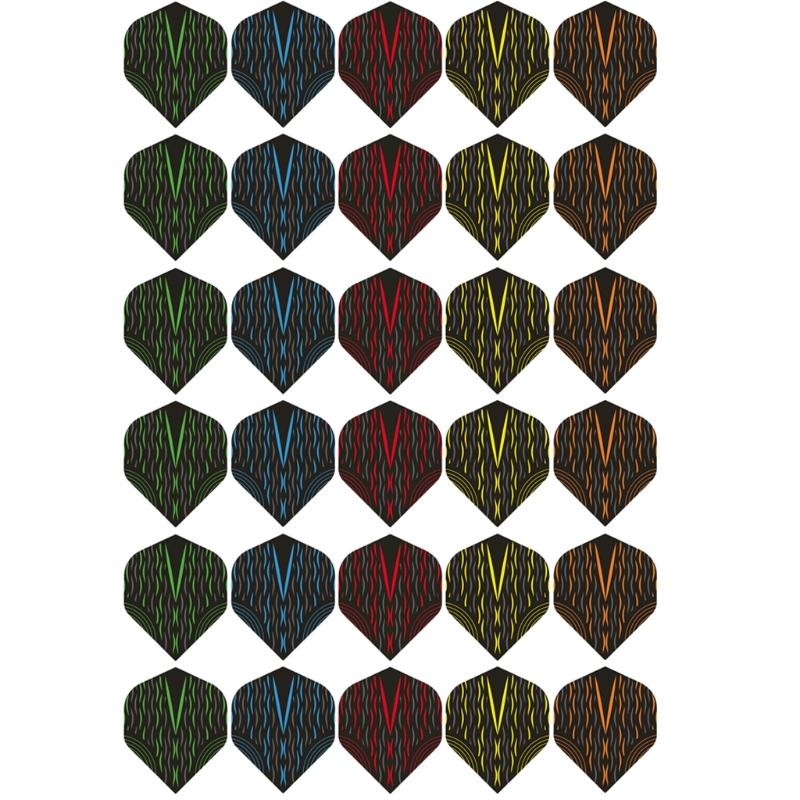 30pcs/pacote penas trasas vôo  - Sports Equipment In Flight avaliação e preço